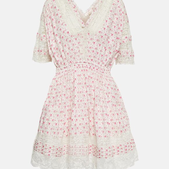 LoveShackFancy NWT Newton Dress in Poppy Pink Size S - Picture 1 of 5